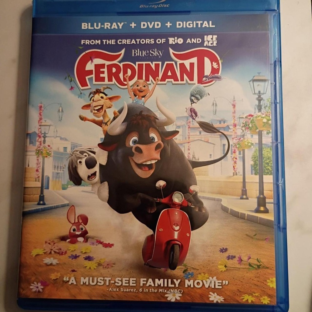 Ferdinand Blu-ray DVD Combo Blue Sky Studios Animated Family Movie John Cena
